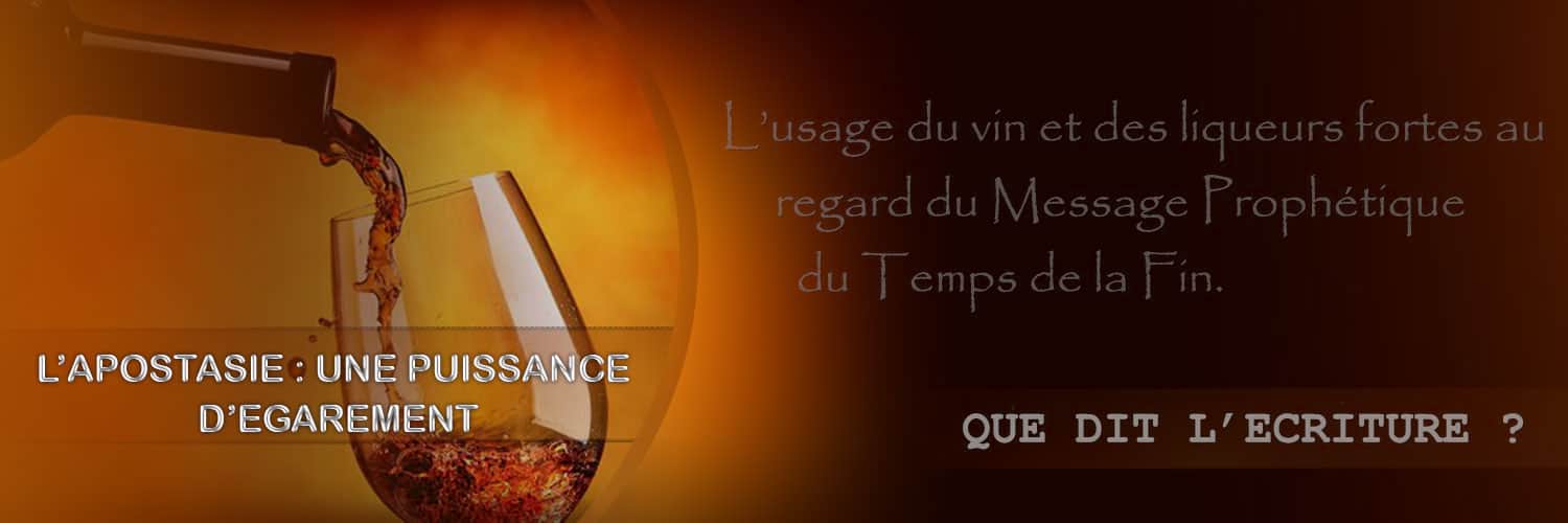 Lusage Du Vin Et Des Liqueurs Fortes Au Regard Du Message Prophetique Du Temps De La Fin